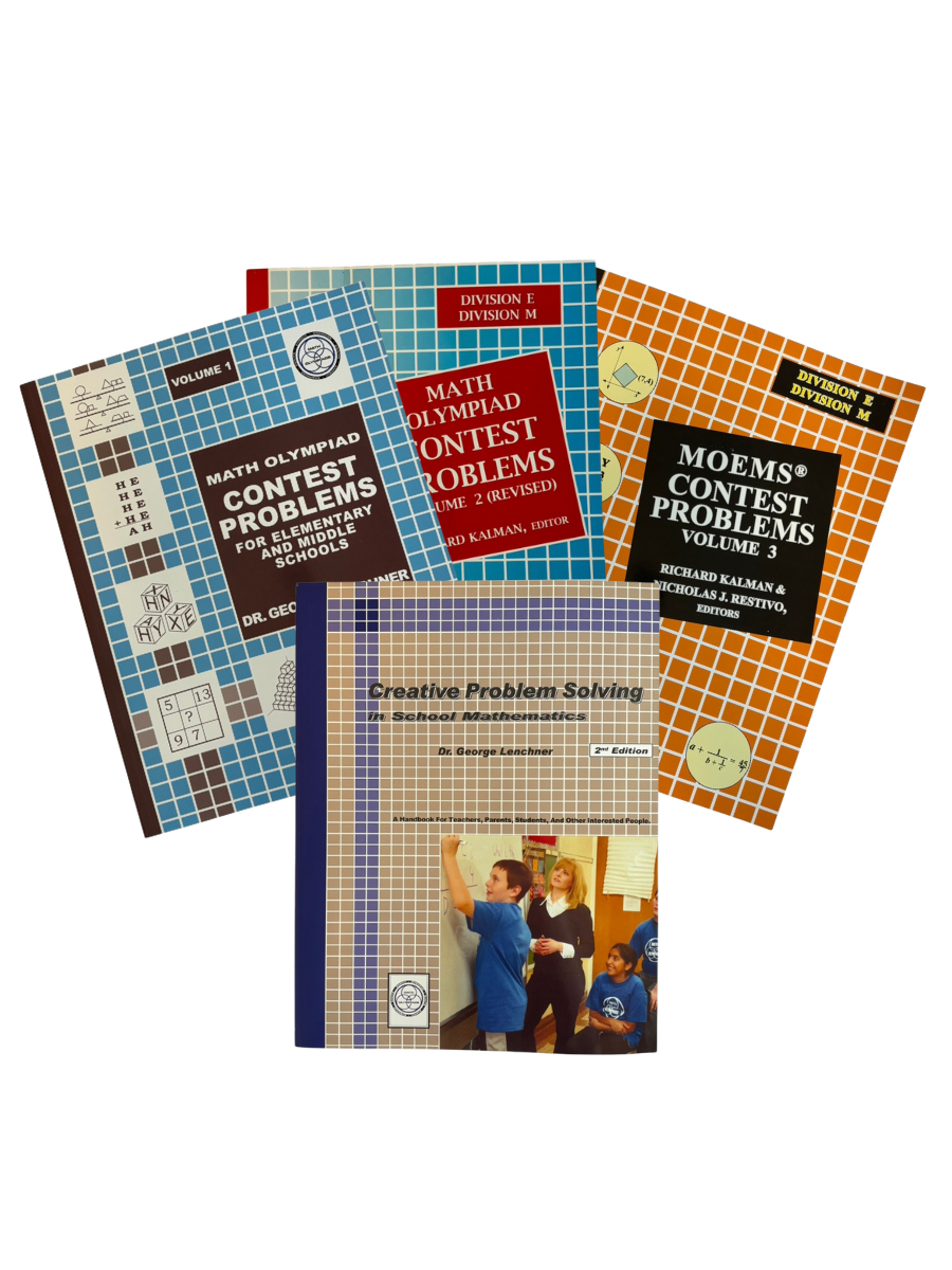 Math Olympiad Contest Problems 1, 2, 3 & Creative Problem Solving (4 Book Set)